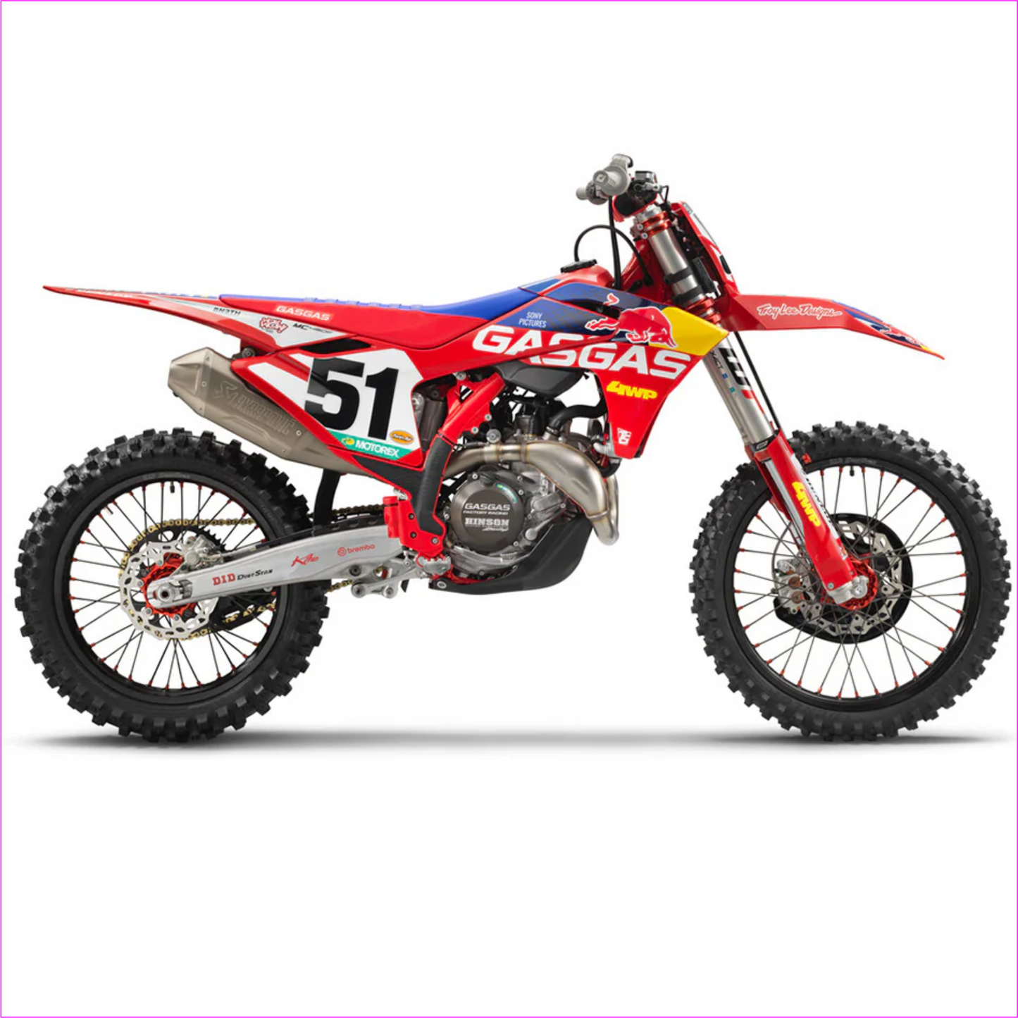 Graphics Template for Gasgas 2024 EC, EX and MC models Off Road bike