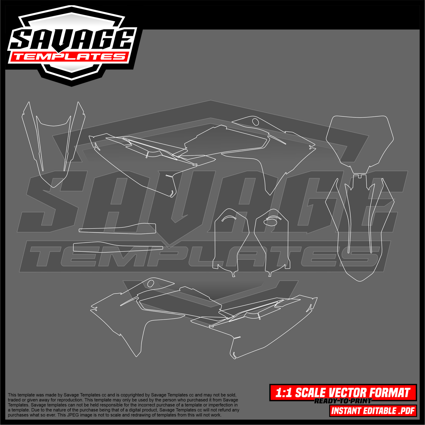 Graphics template for Gasgas mc65 2024 - 2026
