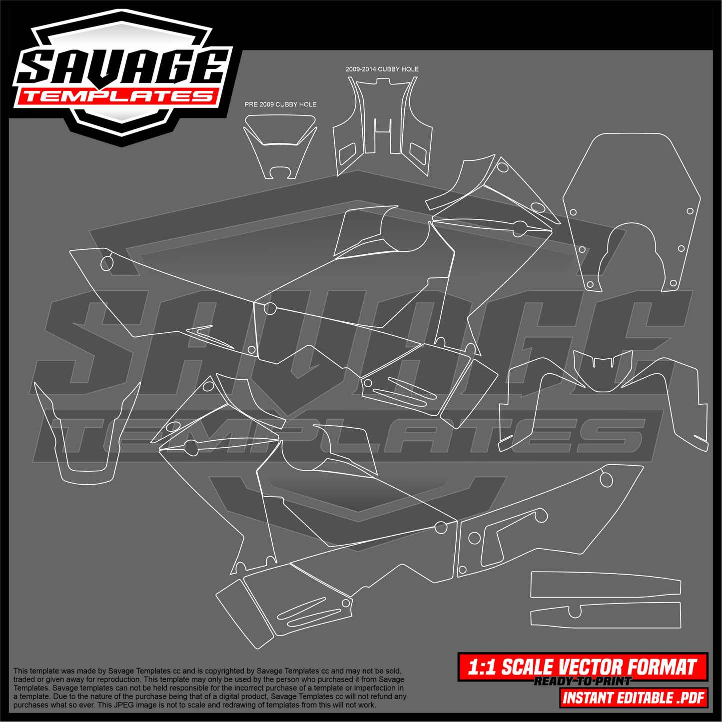 Graphics template for KTM 950 - 990 Adventure