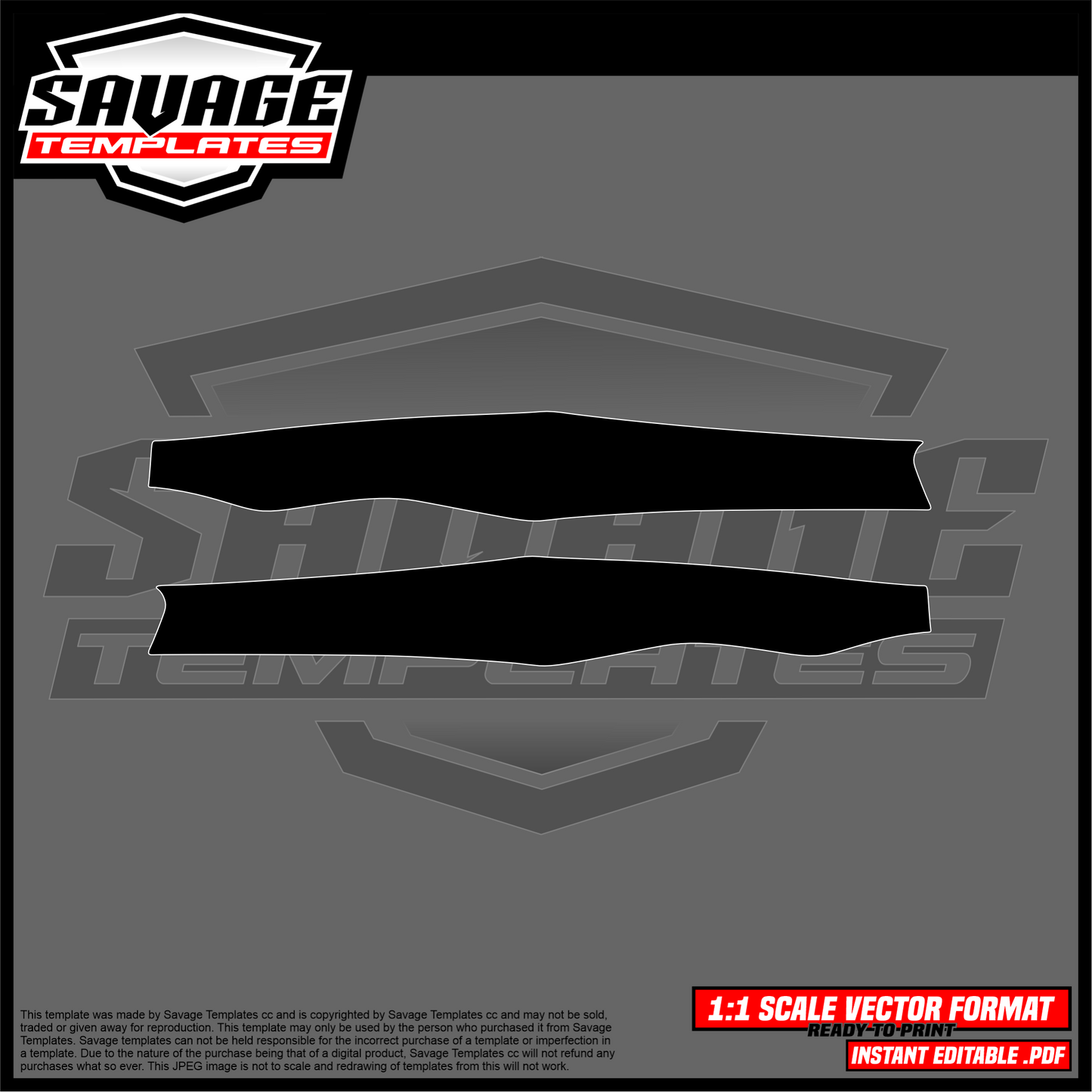 Graphics Template for KTM Powerparts swing arm guards