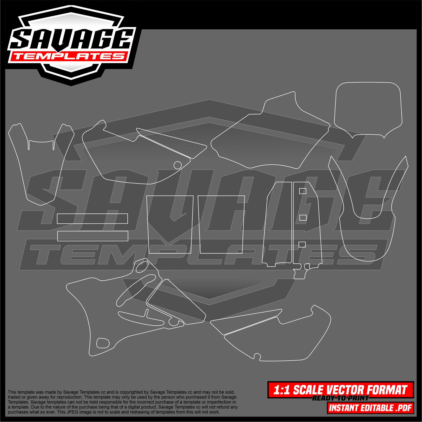 Graphics template for Yamaha yz85 pre 2015